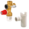 Pack Chauffe eau électrique 150 Litres Sagéo stéatite vertical ARISTON + Groupe de sécurité 3/4" + Siphon