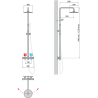 Colonne de douche équipée Easy 2 de Novellini