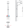 Colonne de douche équipée Easy 2 de Novellini