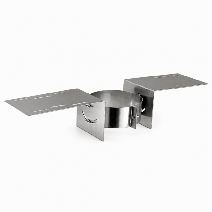 Té isolé Poujoulat Inox-Inox D 155 90°