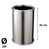 Tuyau Poujoulat Inox-Galva D 280 Lg 450cm