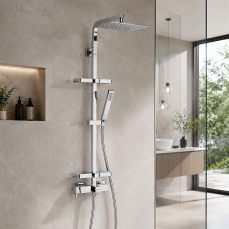 Colonne de douche avec robinetterie mécanique Touareg 300 VALENTIN
