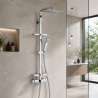 Colonne de douche avec robinetterie mécanique Touareg 300 VALENTIN