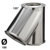 Te isolé 135 ° Poujoulat Inox-Galva D 180 