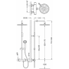 Colonne de douche thermostatique Flat TRES