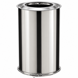 Tuyau Poujoulat Inox-Inox D 155 Lg 45cm