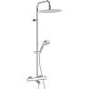 Colonne de bain / douche thermostatique pomme extra-plate ronde Opium 300 VALENTIN