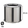 Tuyau Poujoulat Inox-Inox D 180 Lg 25cm