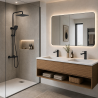 Ensemble 2 mitigeurs lavabo + Colonne de douche Figaro