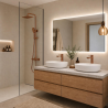 Ensemble 2 mitigeurs lavabo + Colonne de douche Figaro