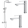 Ensemble 2 mitigeurs lavabo + Colonne de douche Figaro