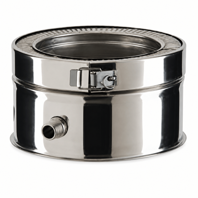 Cône d'écoulement avec purge latérale Therminox TI-ZI / TR-ZR Poujoulat