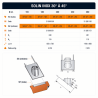 Té isolé Poujoulat Inox-Inox D 155 90°