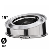 Coude Poujoulat Inox-Inox D 180 15°