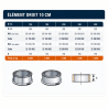Tuyau Poujoulat Inox-Inox D 200 Lg 10cm