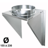 Support mural Poujoulat Inox-Inox D 155 à 230 SMI31999056