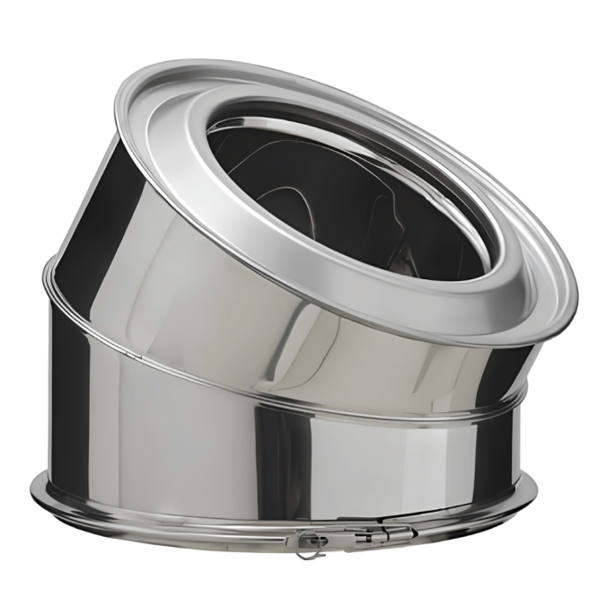 Coude Poujoulat Inox-Inox D 200 30°