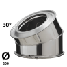 Coude Poujoulat Inox-Inox D 200 30°
