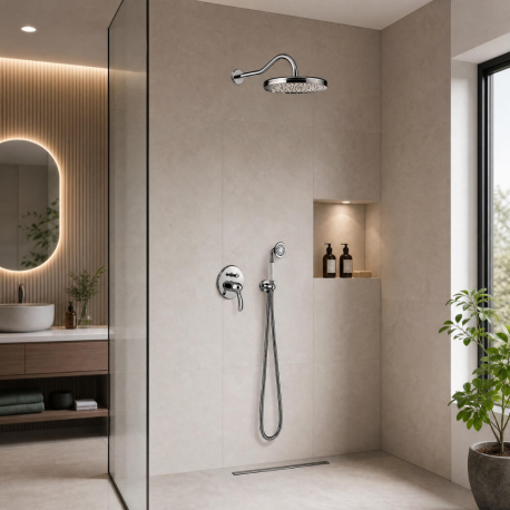 Colonne de douche à encastrer à 2 voies Clasic Tres