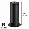 Support autoportant avec écoulement réglable de 35 à 55 cm Therminox TI-ZI / TR-ZR Poujoulat