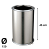 Tuyau Poujoulat Inox-Galva D 150 Lg 450cm