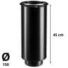 Élément droit de finition Inox-Galva D 150