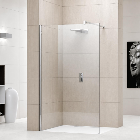 Paroi de douche à l'italienne free space Alutrade Novellini