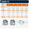 Coude Poujoulat Inox-Galva D 230 15 °