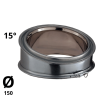 Coude Poujoulat Inox-Galva D 150 15 °