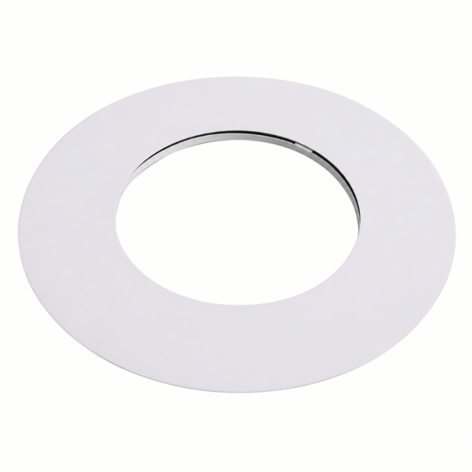 Rosace pour élement droit de finition blanc Poujoulat Inox-Galva
