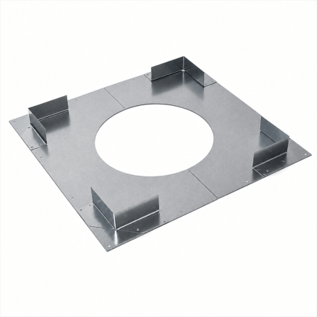 Plaque distance sécurité non ventilée D 230 Poujoulat Inox-Galva