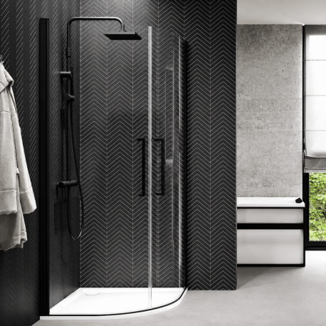Portes de douche pivotantes 1/4 de cercle Young R2 LUX Novellini