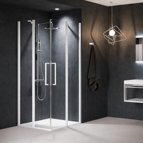 Porte de douche accès d'angle Young A Novellini