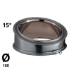 Coude Poujoulat Inox-Galva D 180 15 °