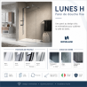 Paroi de douche fixe Lunes H Novellini