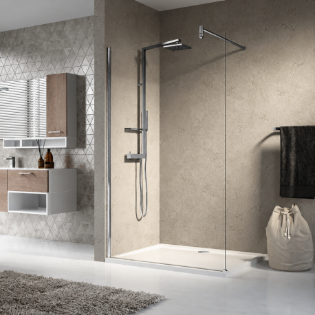 Paroi de douche fixe Lunes H Novellini