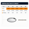 Tampon isolé bas de conduit D 180 Poujoulat Inox-Galva