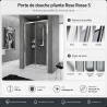 Porte de douche pliante Rose Rosse S Novellini