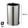 Tuyau Poujoulat Inox-Galva D 200 Lg 450cm
