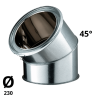 Coude Poujoulat Inox-Galva D 230 45 °