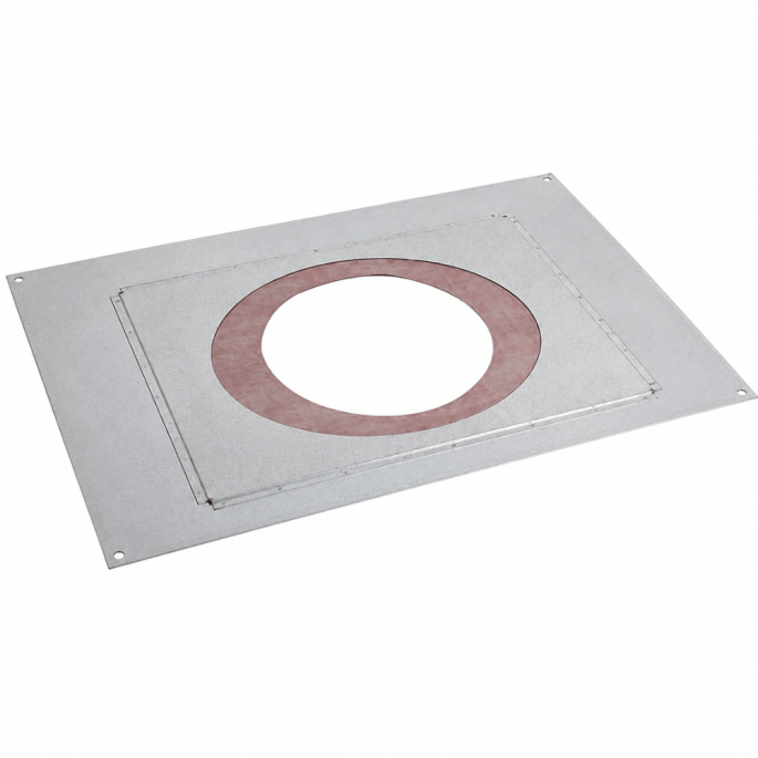 Plaque distance sécurité étanche D230 PDSER 41-80 Poujoulat Inox-Galva