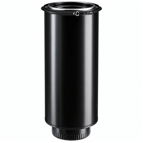 Elément droit de finition H 100 cm Poujoulat Inox-Galva