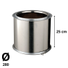 Tuyau Poujoulat Inox-Galva D 280 Lg 250cm