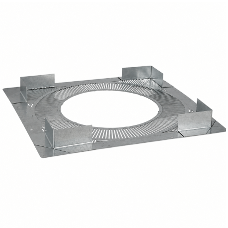 Plaque distance sécurité ventilée D 180 Poujoulat Inox-Galva