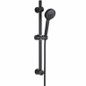Barre de douche avec douchette noire Uden Thewa