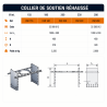 Collier de soutien réhaussé D280 CSR32280012 Poujoulat Inox-Galva