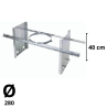 Collier de soutien réhaussé D280 CSR32280012 Poujoulat Inox-Galva