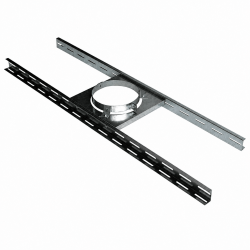 Support sur plancher ou charpente Poujoulat Inox-Galva