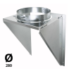 Support mural Poujoulat Inox-Galva D 280