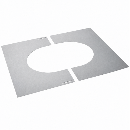 Plaque de propreté pour plaque PDSE D280 PPPDSER 0-40 32280145 Poujoulat Inox-Galva